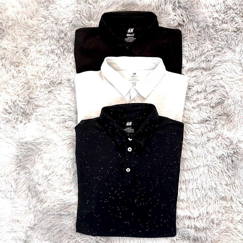 3-Pack H&M Polo Shirts. Size M